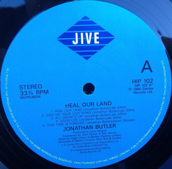 Jonathan Butler : Heal Our Land (LP, Album)