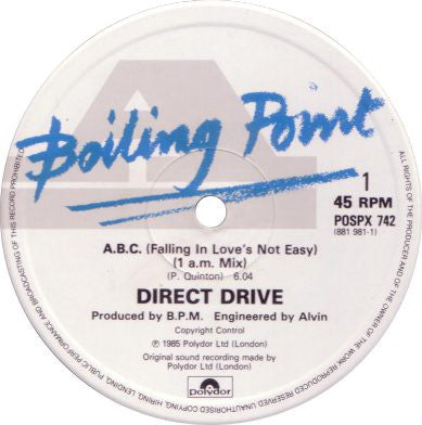 Direct Drive (3) : A.B.C. (Falling In Love's Not Easy) (12")