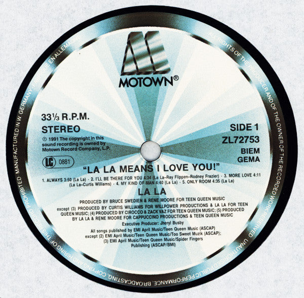 La La : La La Means I Love You (LP, Album)