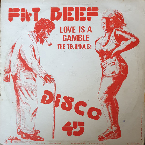 The Tellers (2) / The Techniques : Fat Beef / Love Is A Gamble (12")