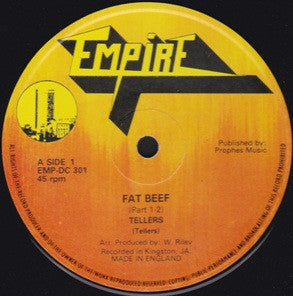 The Tellers (2) / The Techniques : Fat Beef / Love Is A Gamble (12")