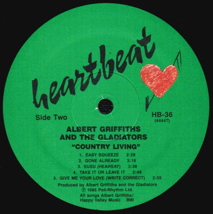 Albert Griffiths And The Gladiators : Country Living (LP, Album)