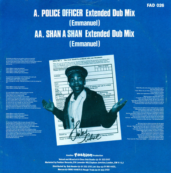 Smiley Culture : Police Officer (12")