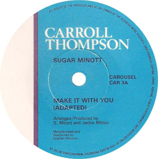 Carroll Thompson & Sugar Minott : Make It With You (12")