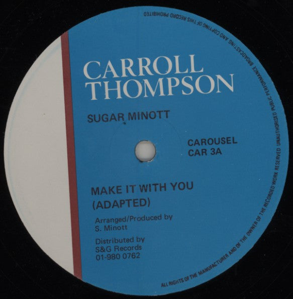 Carroll Thompson & Sugar Minott : Make It With You (12")