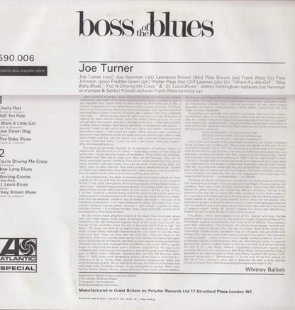 Big Joe Turner : Boss Of The Blues (LP, Album, RE)