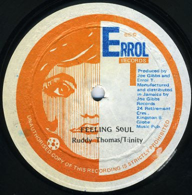 Ruddy Thomas & Trinity (4) / Joe Gibbs : Feeling Soul (12")