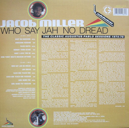 Jacob Miller : Who Say Jah No Dread (The Classic Augustus Pablo Sessions 1974-75)  (LP, Comp)