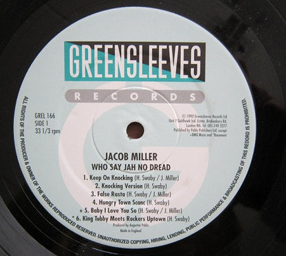 Jacob Miller : Who Say Jah No Dread (The Classic Augustus Pablo Sessions 1974-75)  (LP, Comp)