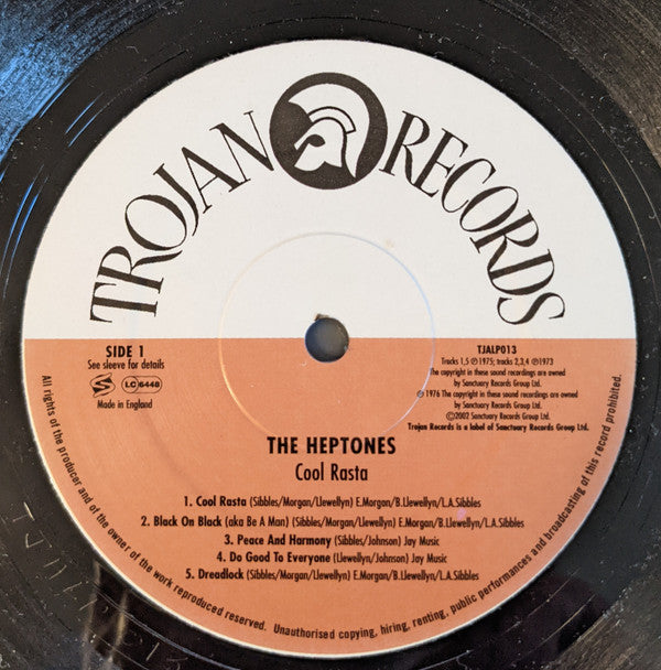 The Heptones : Cool Rasta (LP, Album, RE)