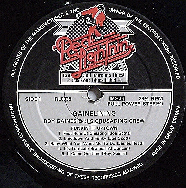 Roy Gaines : Gainelining (LP)