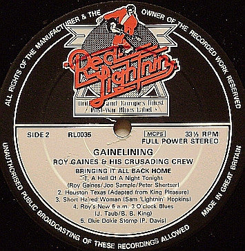 Roy Gaines : Gainelining (LP)