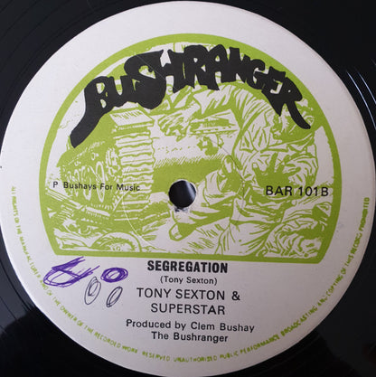 Owen Gray & Ranking Jah Son / Tony Sexton & Ranking Superstar : The Greatest Love Of All / Segregation (12")