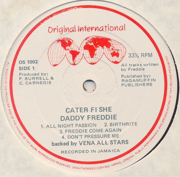 Daddy Freddy : Cater Fe She (LP, Album)