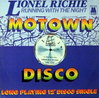 Lionel Richie : Running With The Night (12", CBS)