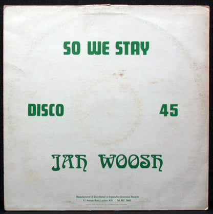 Jah Woosh : So We Stay (12")