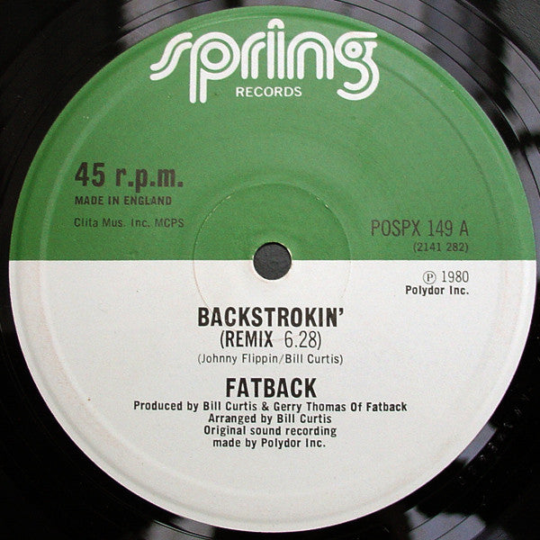 The Fatback Band : Backstrokin' (Remix) (12")