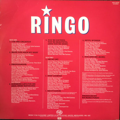 Ringo Starr : Ringo (LP, Album, RE)