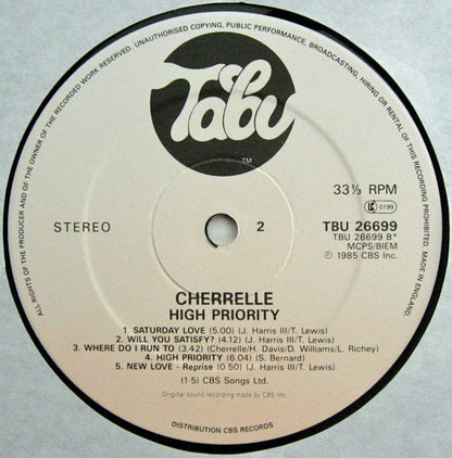 Cherrelle : High Priority (LP, Album)