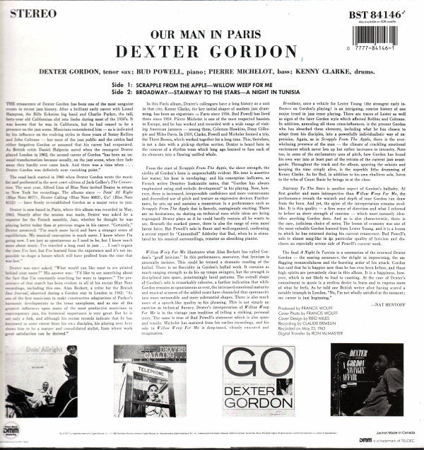 Dexter Gordon : Our Man In Paris (LP, Album, RE, DMM)