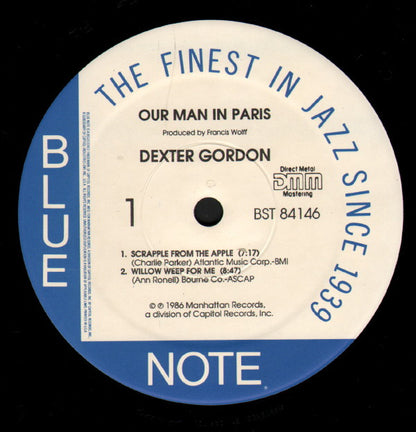 Dexter Gordon : Our Man In Paris (LP, Album, RE, DMM)