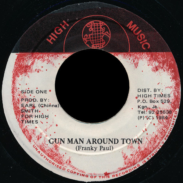 Frankie Paul : Gun Man Around Town (7")