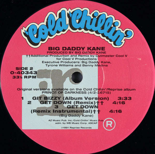 Big Daddy Kane : The Lover In You / Git Bizzy / Get Down (12", Maxi)