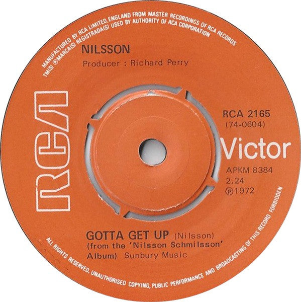 Harry Nilsson : Without You (7", Single, Pus)