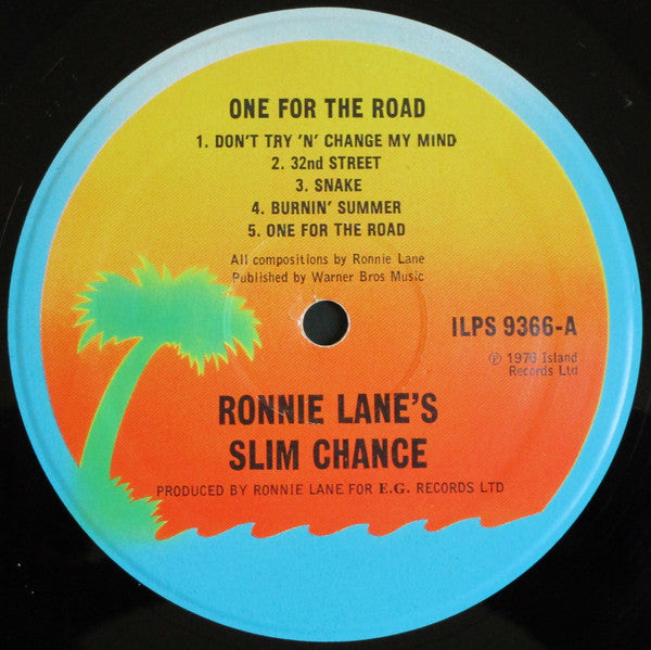 Ronnie Lane & Slim Chance : One For The Road (LP, Album)