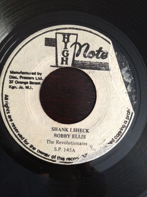 Bobby Ellis / The Revolutionaries : Shank I Sheck / Shank I Dub (7")