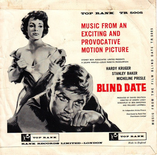 Hardy Krüger : Music From The Film Blind Date (7")