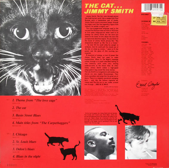 The Incredible Jimmy Smith* : The Cat (LP, Album, RE)