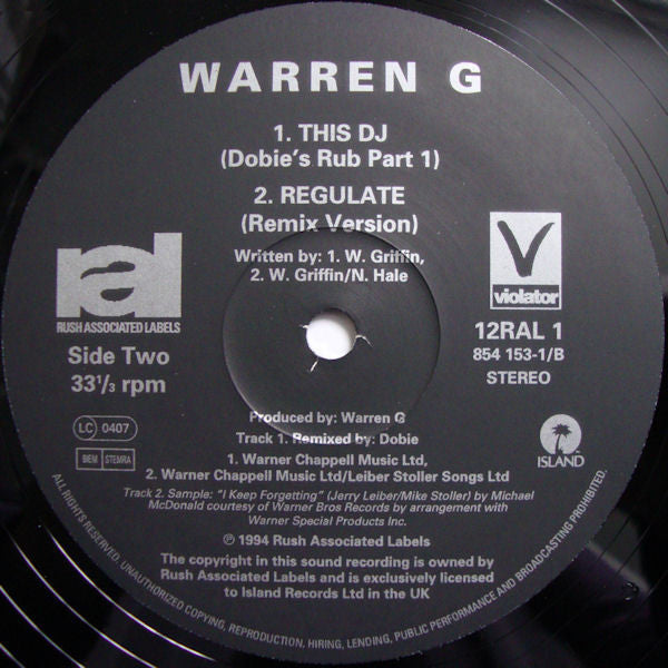 Warren G : This DJ (12")