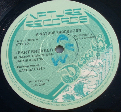 Jackie Kenton : Heart Breaker / Dub Style Realistic (12", Single)