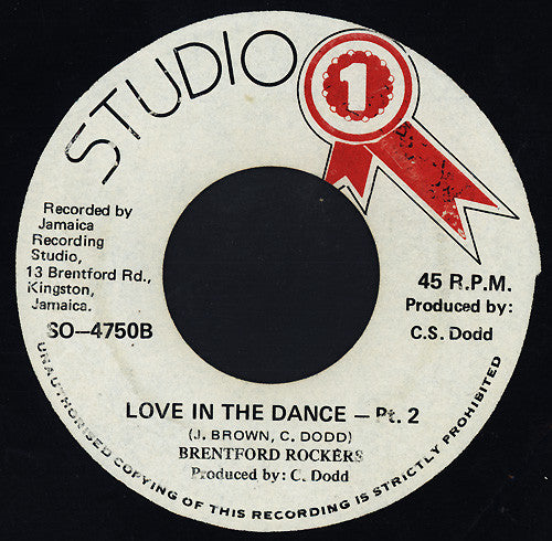 Jim Brown (2) : Love In The Dance (7")