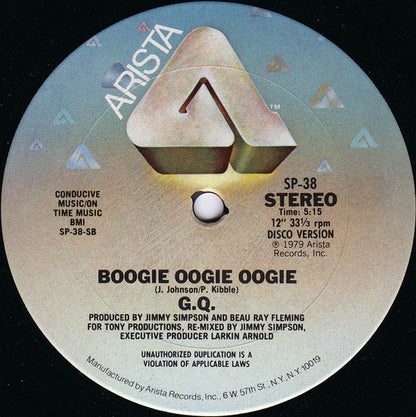 GQ : Disco Nights (Rock-Freak) / Boogie Oogie Oogie (12", Single)