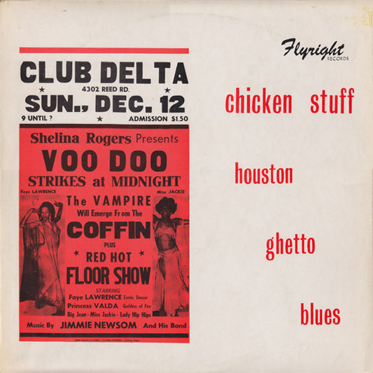 Various : Chicken Stuff. Houston Ghetto Blues (LP, Comp, Mono)