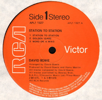 David Bowie : Station To Station (LP, Album)