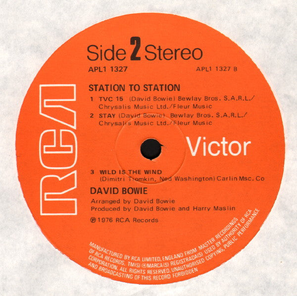 David Bowie : Station To Station (LP, Album)