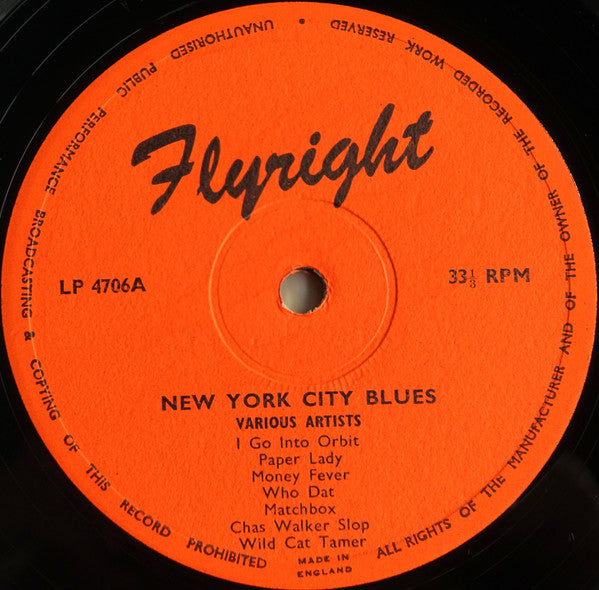 Various : New York City Blues (LP, Comp)