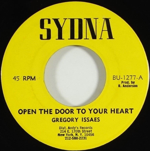 Gregory Isaacs : Open The Door To Your Heart / Walk Right On In (7")