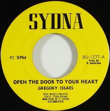 Gregory Isaacs : Open The Door To Your Heart / Walk Right On In (7")