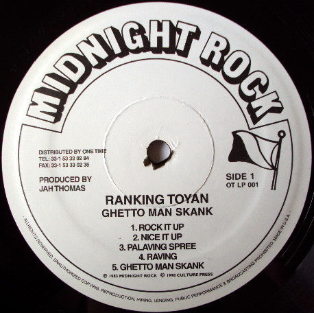 Ranking Toyan* : Ghetto Man Skank (LP, Album, RE)