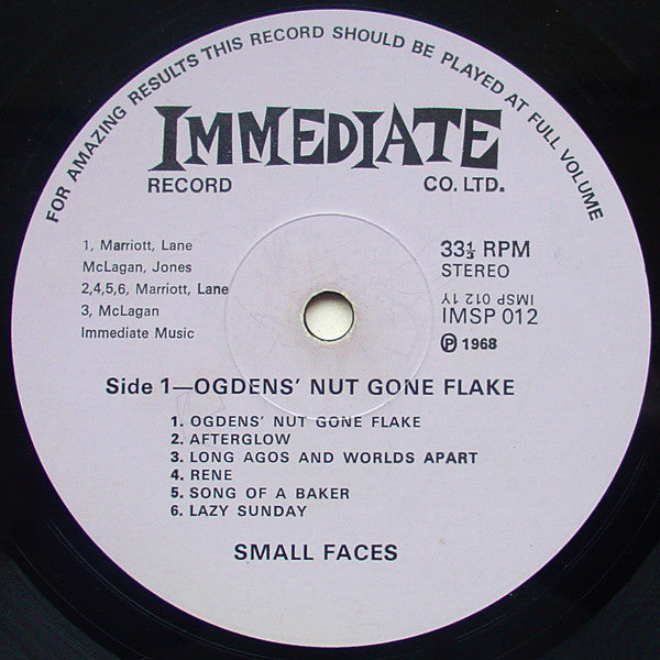 Small Faces : Ogdens' Nut Gone Flake (LP, Album, Cir)