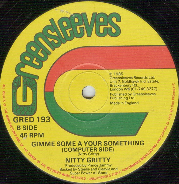 Nitty Gritty : Gimme Some A Your Something (12")