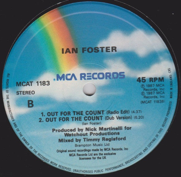 Ian Foster : Out For The Count (12", Single)