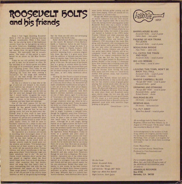 Various : Roosevelt Holts And His Friends (LP, Album)