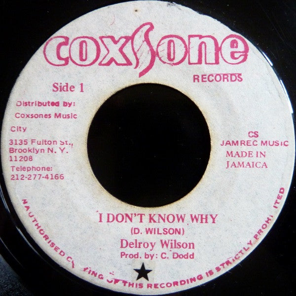 Delroy Wilson : I Dont Know Why (7", RE)