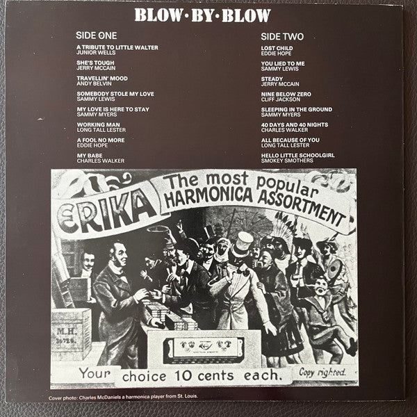 Various : Blow By Blow (An Anthology Of Harmonica Blues) (LP, Comp)