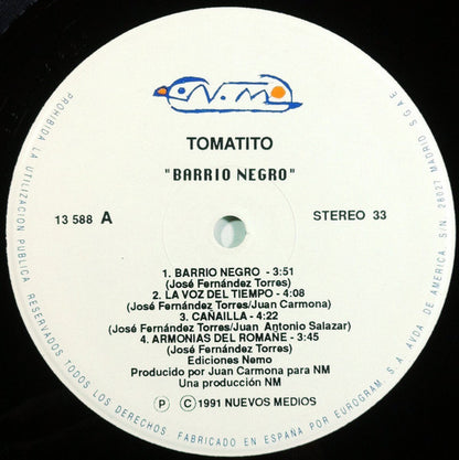 Tomatito : Barrio Negro (LP, Album)